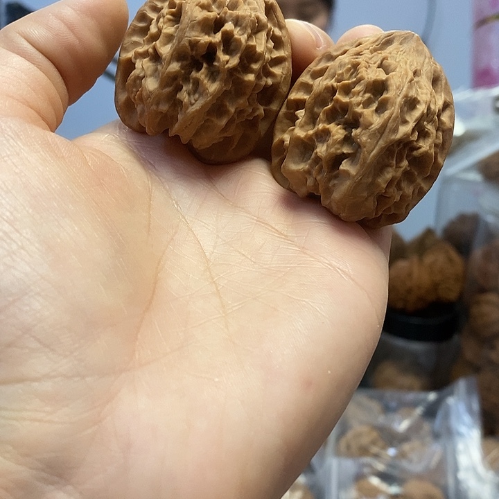 文玩核桃把件38野牛小众蜡皮