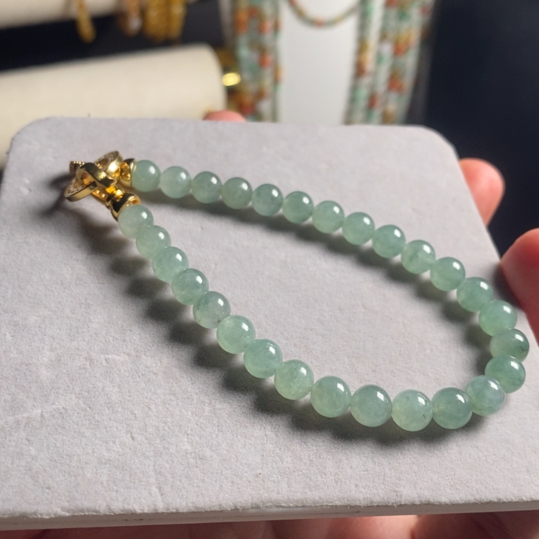 定制翡翠未镶嵌18 缅甸翡翠A货卡6.5