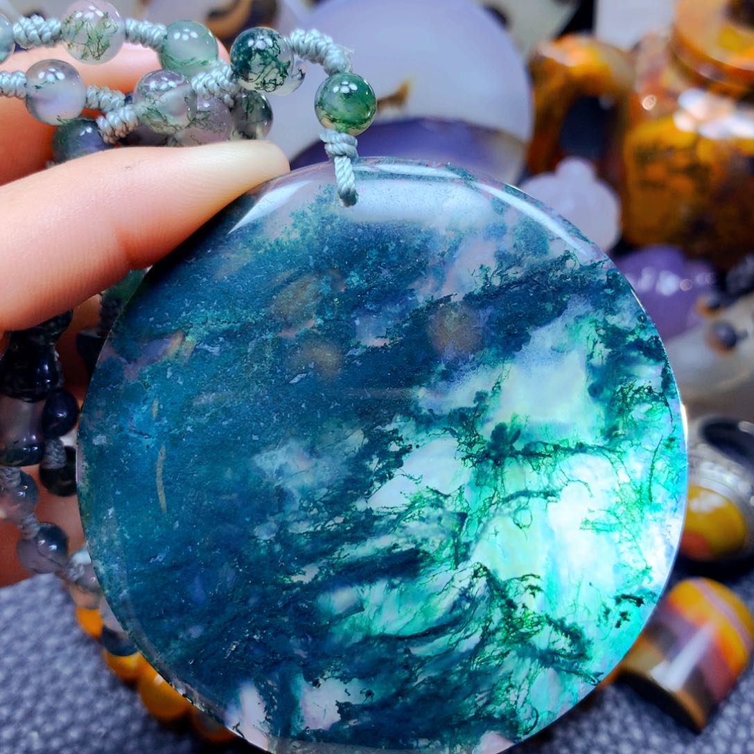 玛瑙/玉髓项链22未镶嵌少***在