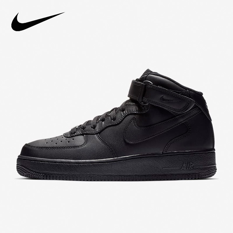NIKE/耐克新款男AF1空军一号黑色经典运动舒适休闲板鞋CW2289001