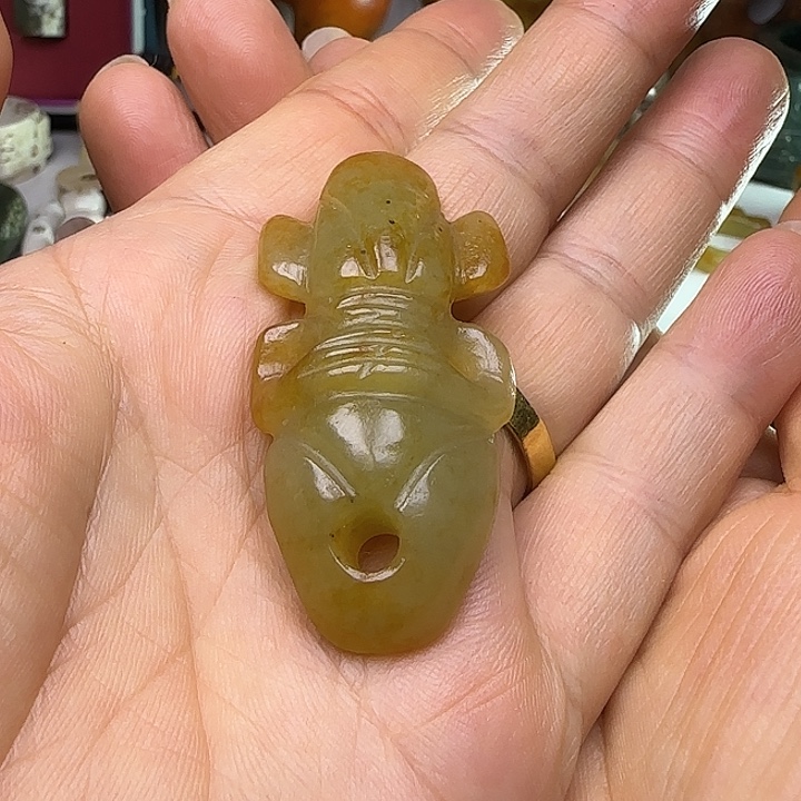 和田玉未镶嵌吊坠(不含链)