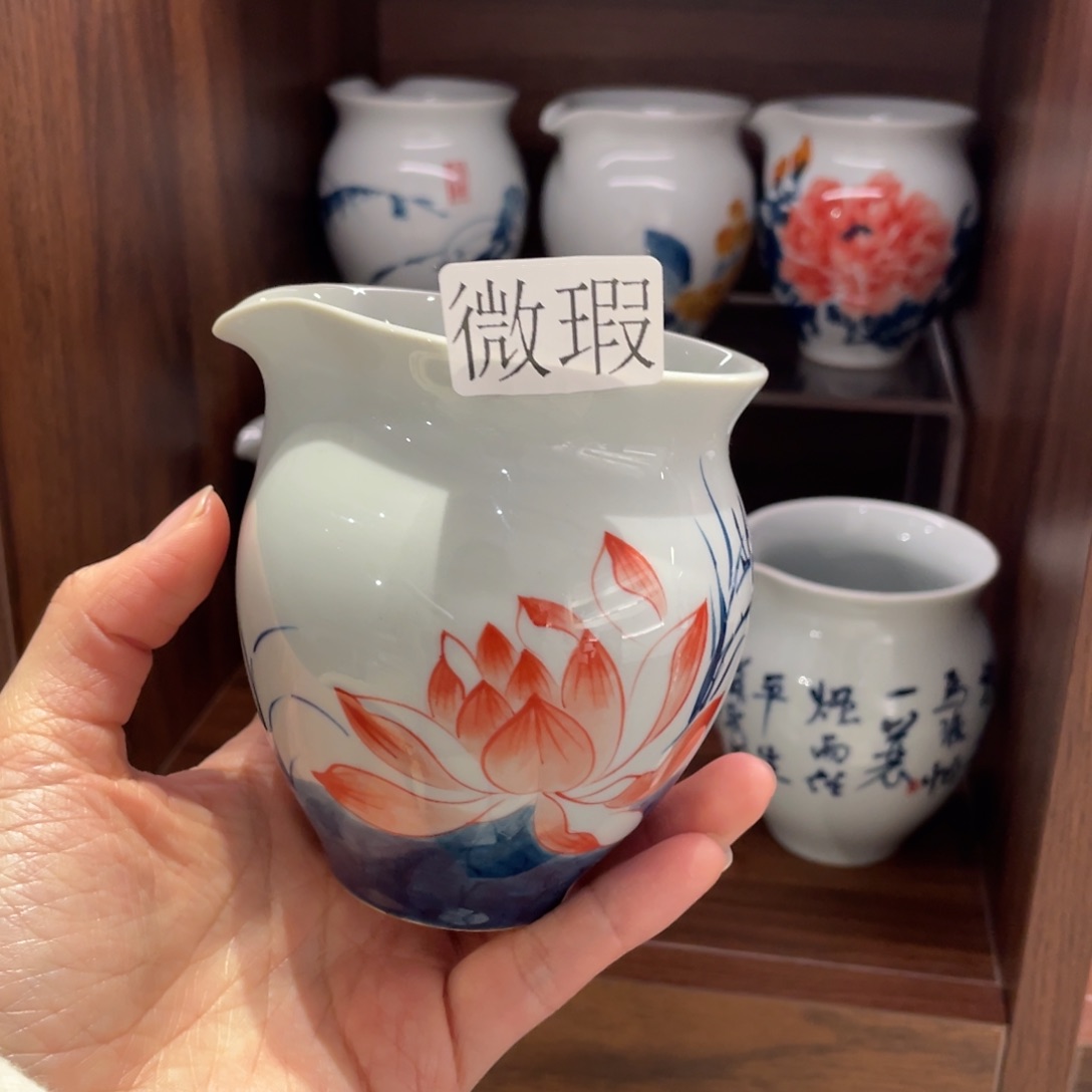 微瑕釉下彩纯手绘