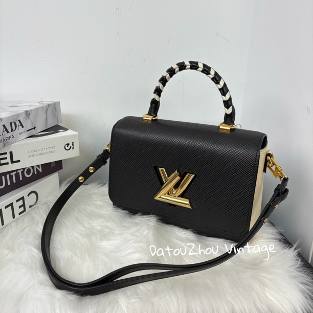 95新 LouisVuitton/路易威登 黑金twist手提斜挎包 os