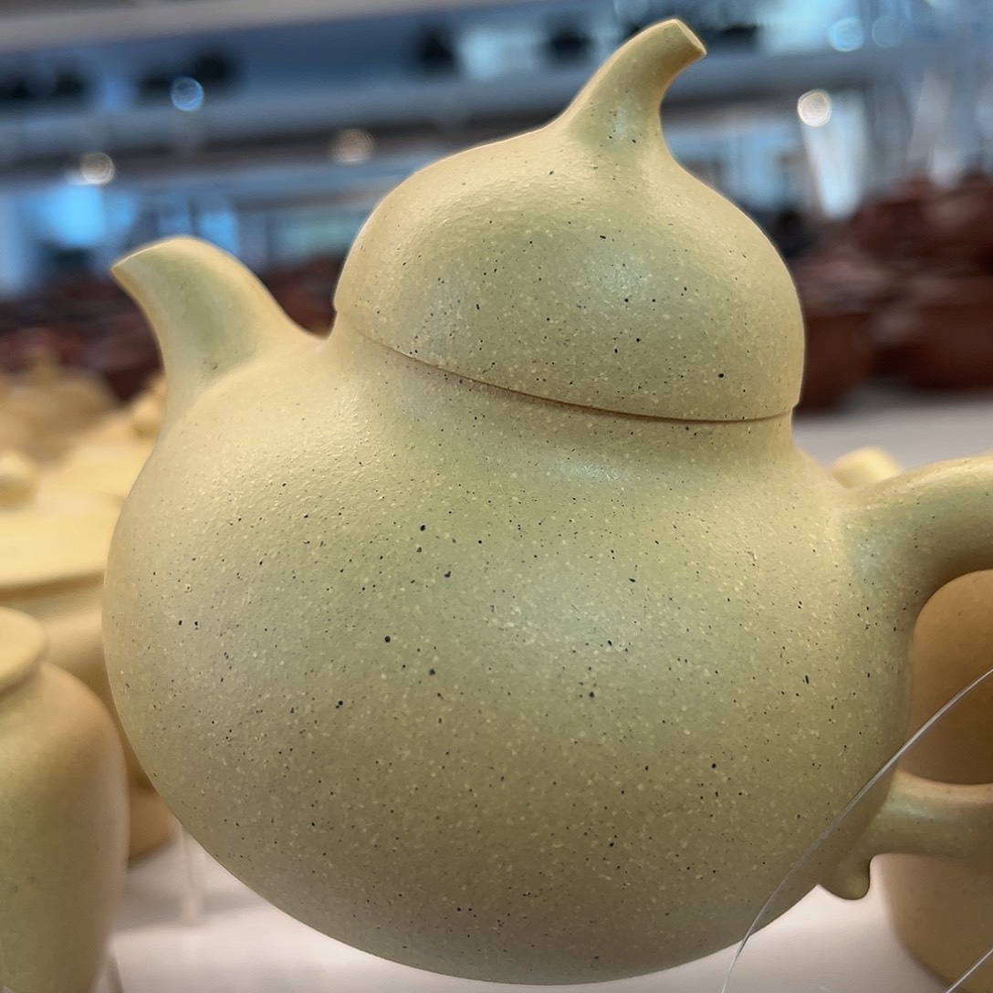 紫砂茶壶黄龙山原矿本绿350