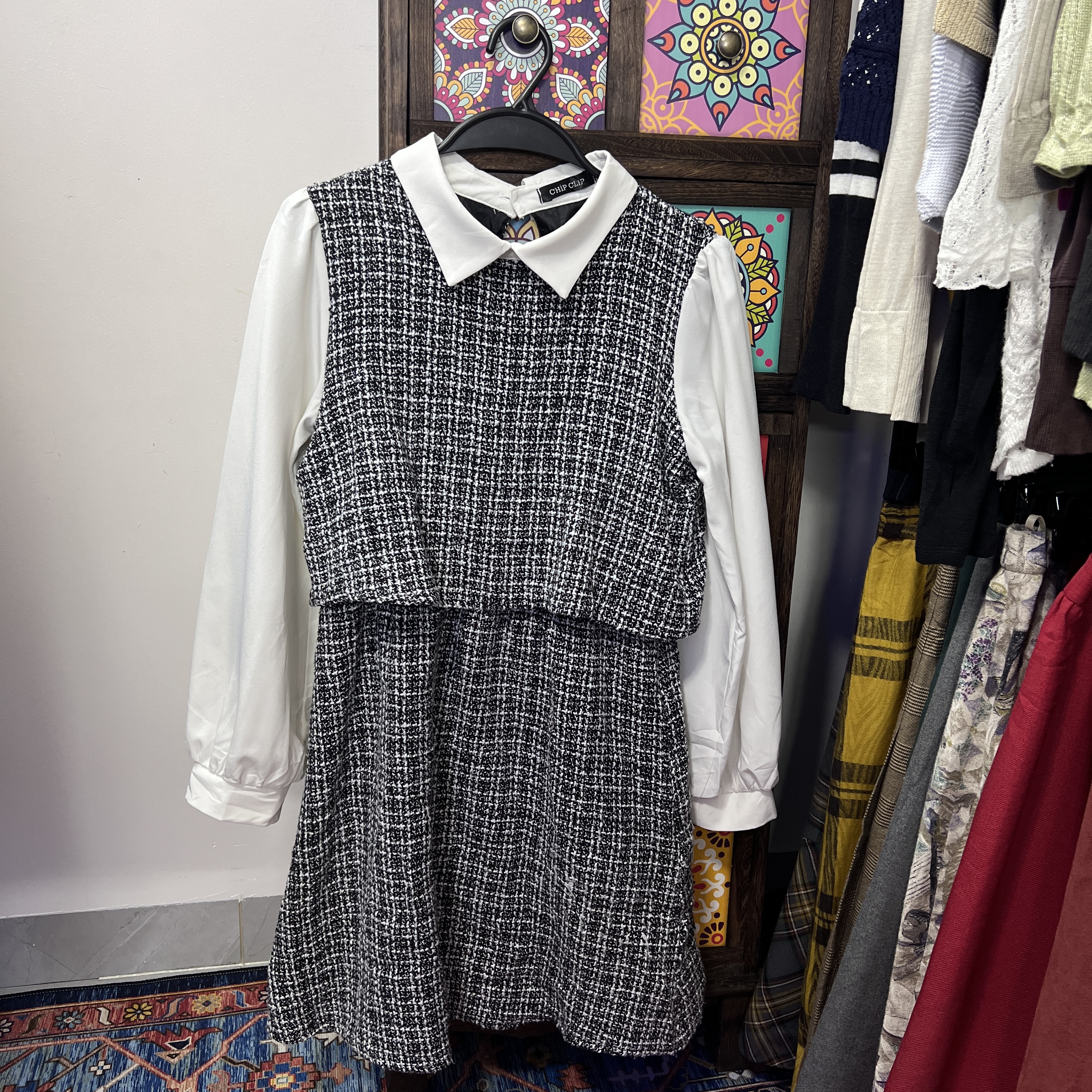 格格古着Vintage日制精品秋冬羊毛半身裙女装时尚孤品