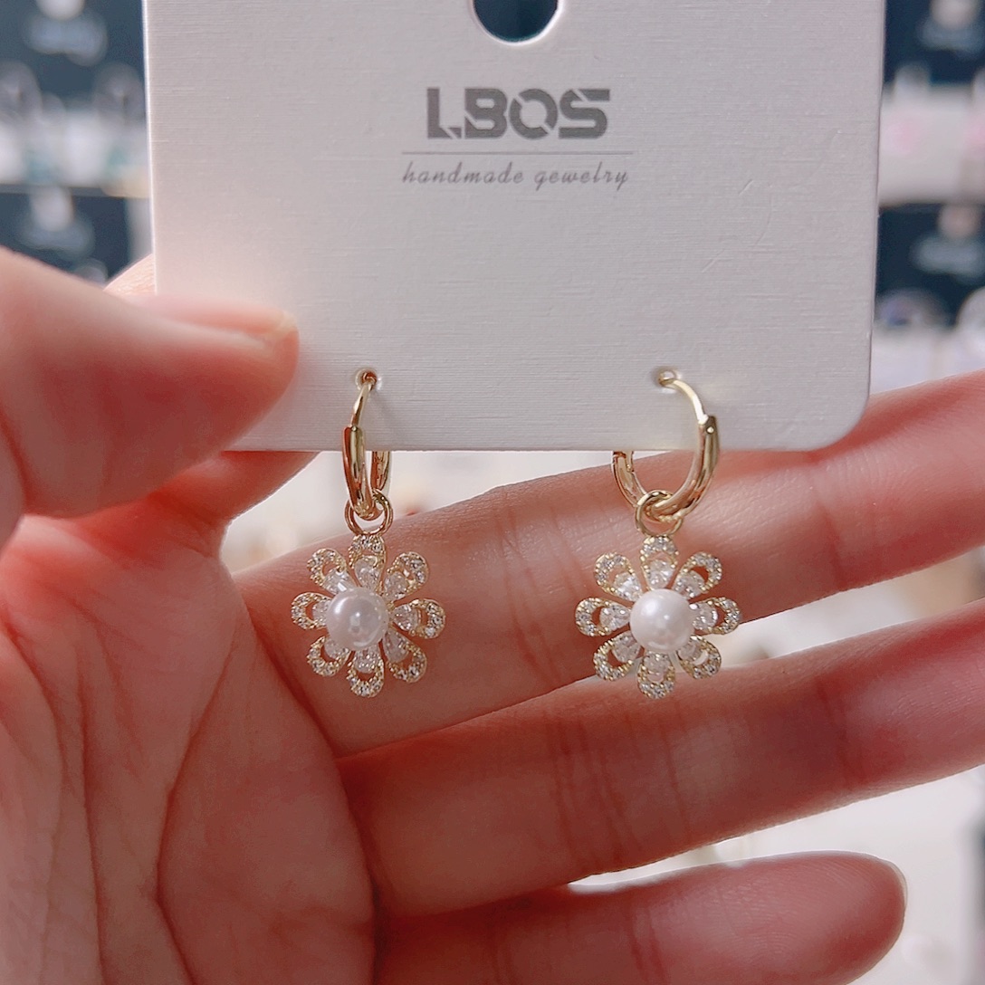 琉璃铁合金合金耳环的