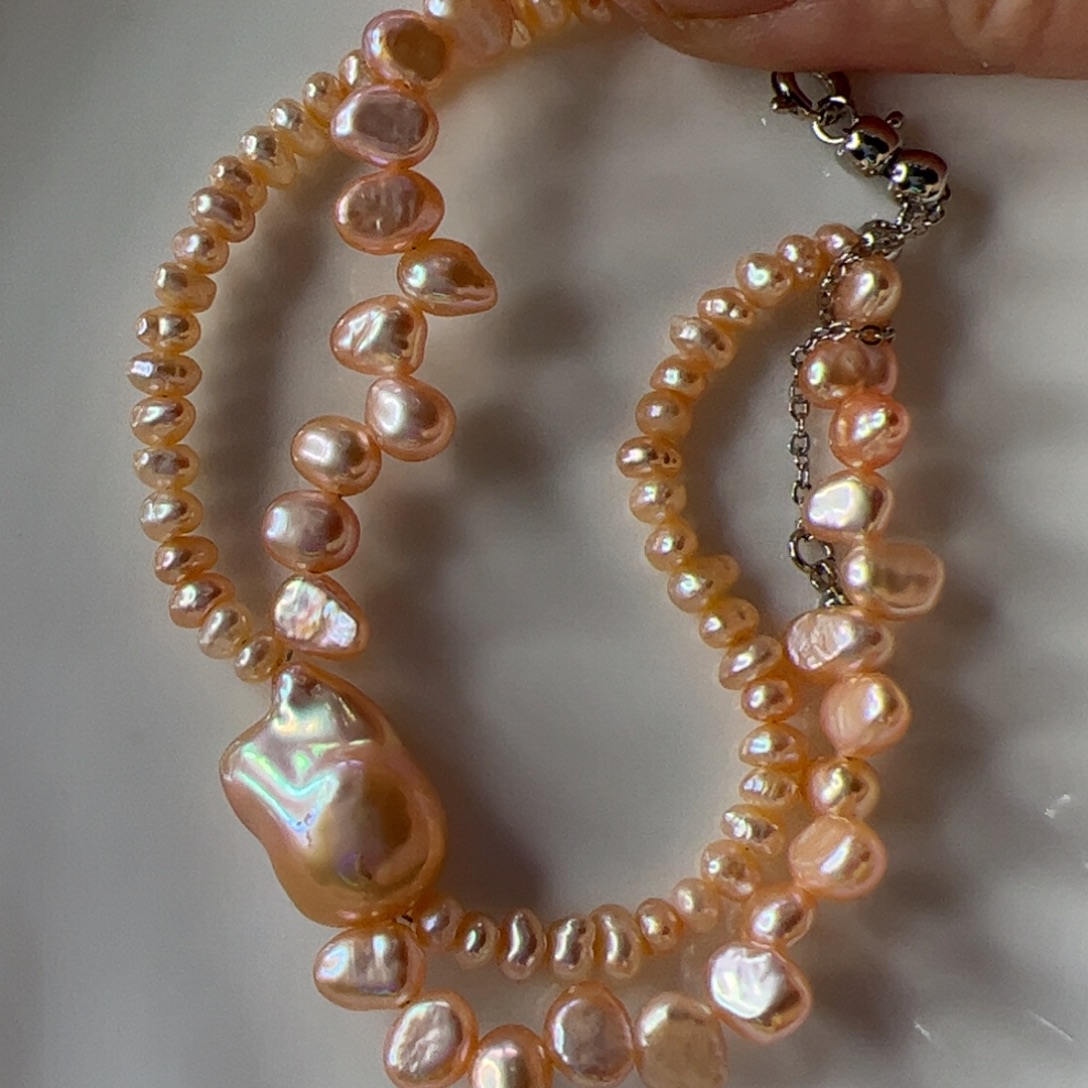 手绳淡水珍珠合金689