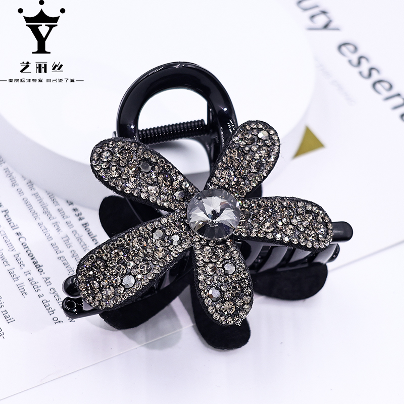 艺丽丝 巴黎王妃 [太阳仙子] 新款满钻太阳花朵 8cm 抓夹 YL743