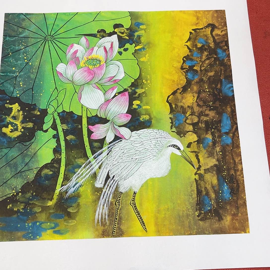国画手绘作品国会作品
