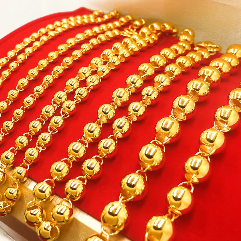 合金项链 【送吊坠】圆珠项链 时尚潮流 霸气男士女士