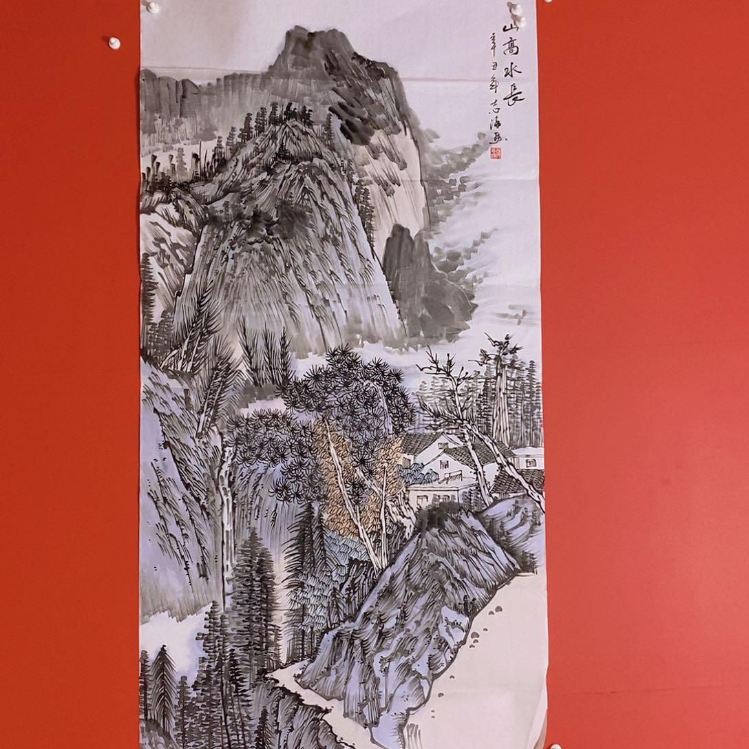 国画山水花鸟国画作品