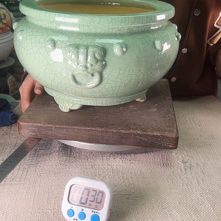 城***人泳坤堂石湾花盆陶瓷