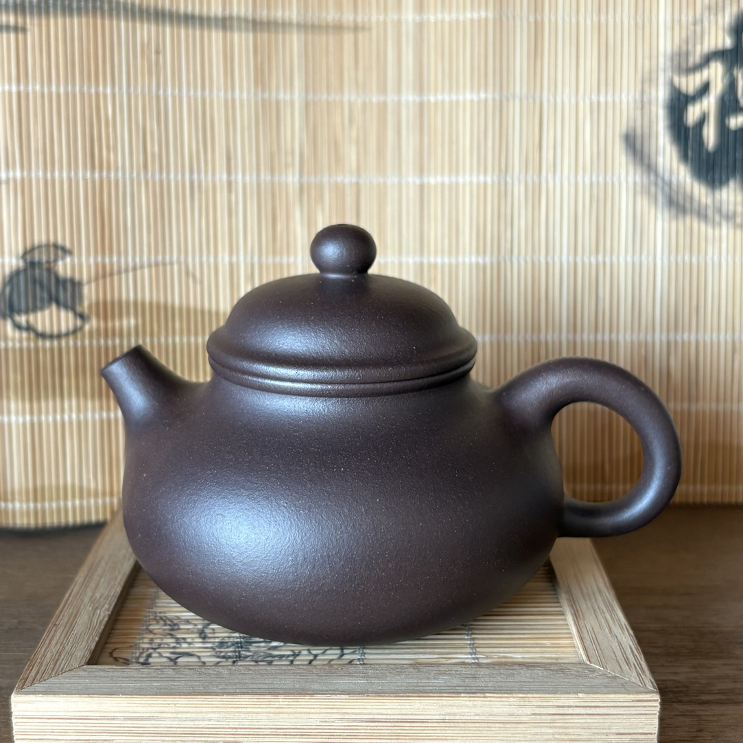 微微瑕容天壶 原矿紫泥 150cc 半手工制作