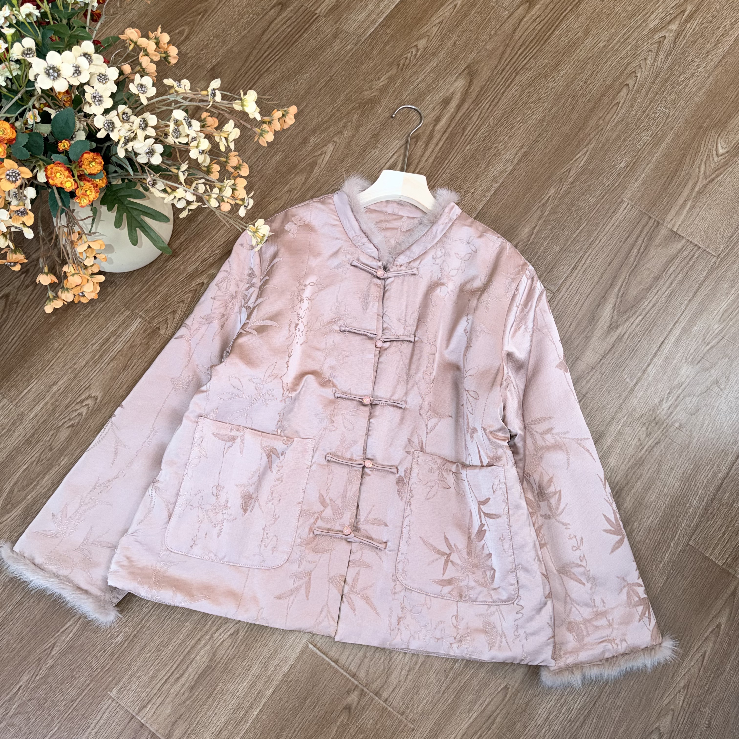 【大季原创】W070秋季新中式宽松棉服外套女国风复古女装