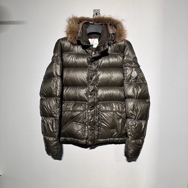 99新 MONCLER 羽绒服夹克毛领外套4码价19200