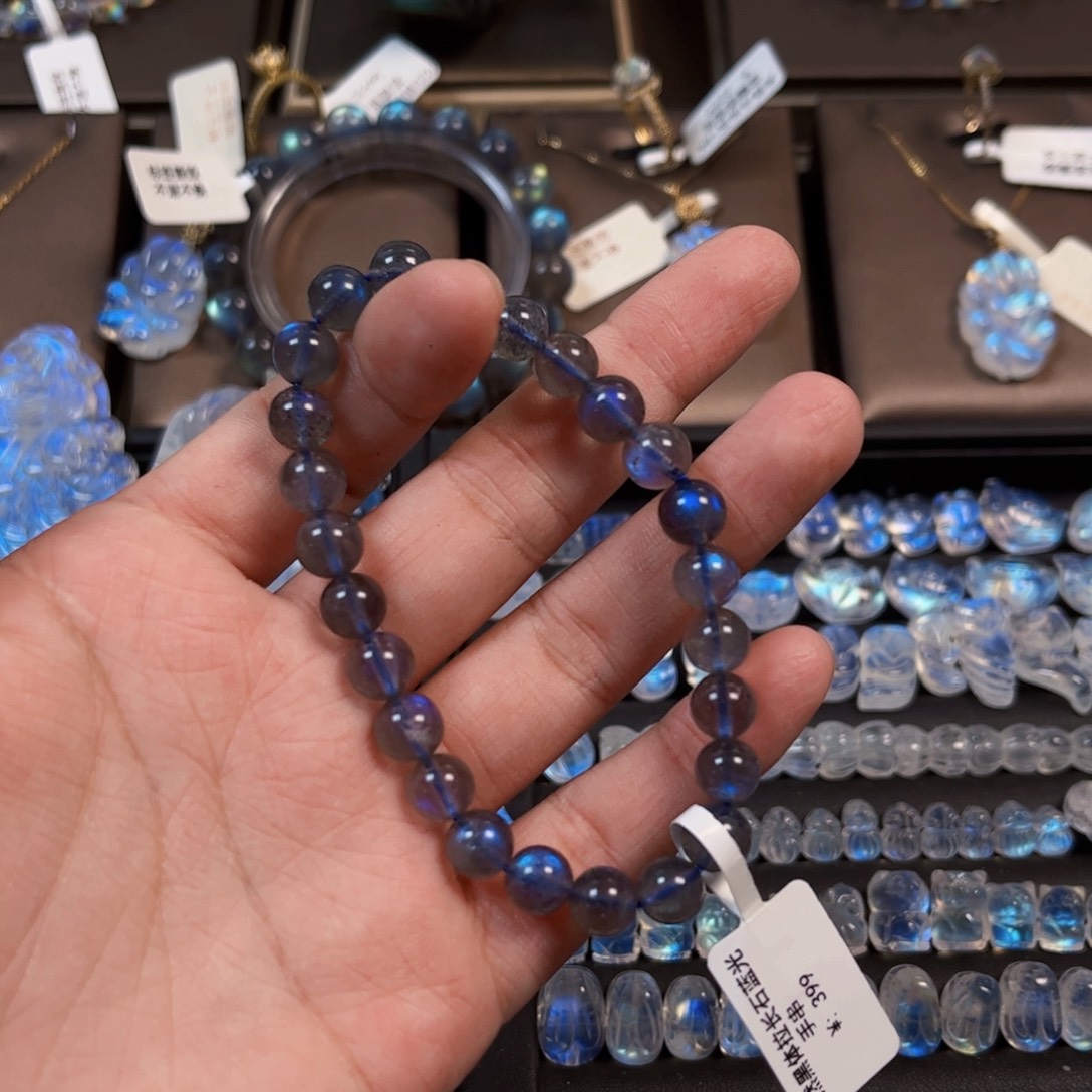 长石手串未镶嵌7.5左右