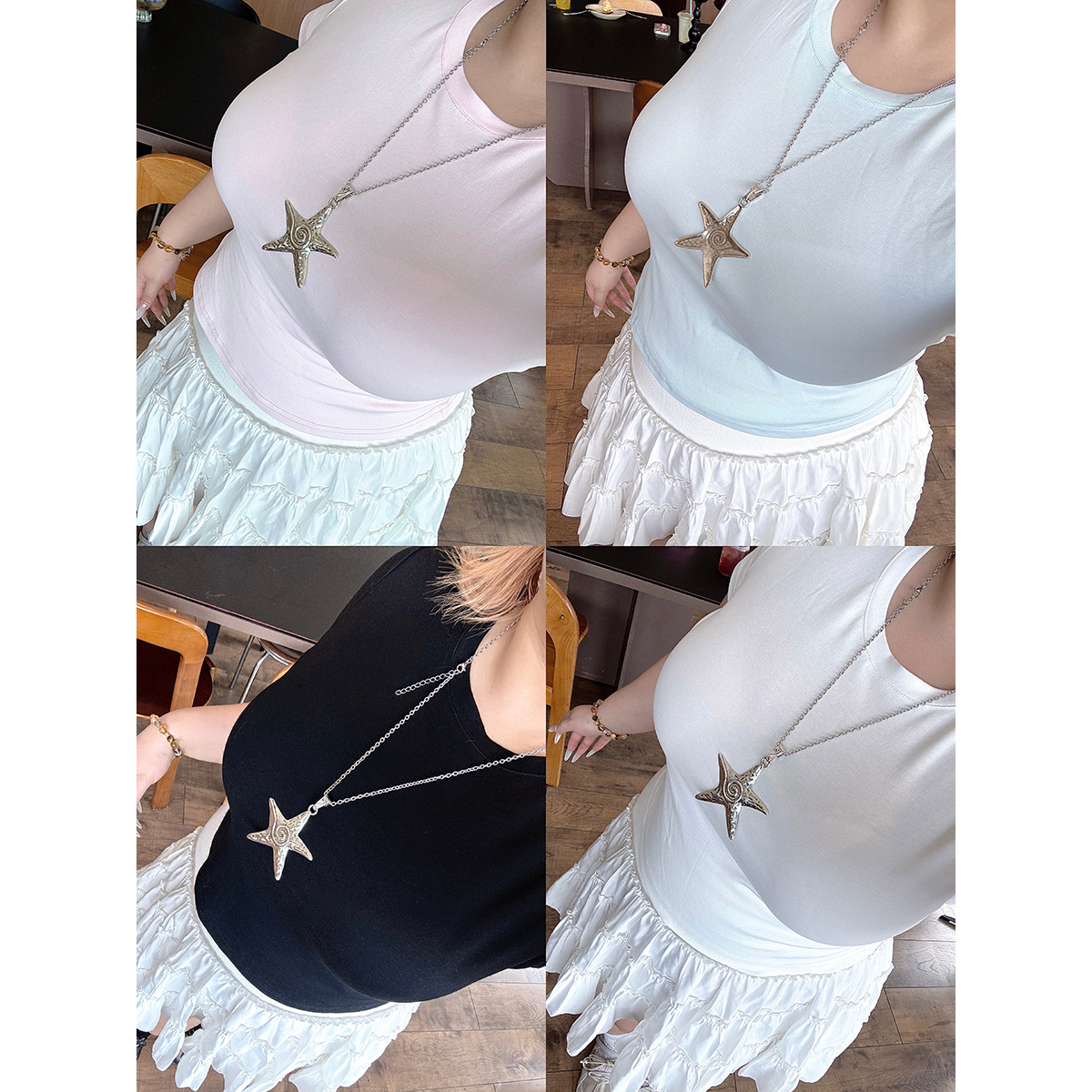 12077全球花【纯色小T】大码夏季正肩圆领短袖上衣修身显瘦收腰T恤