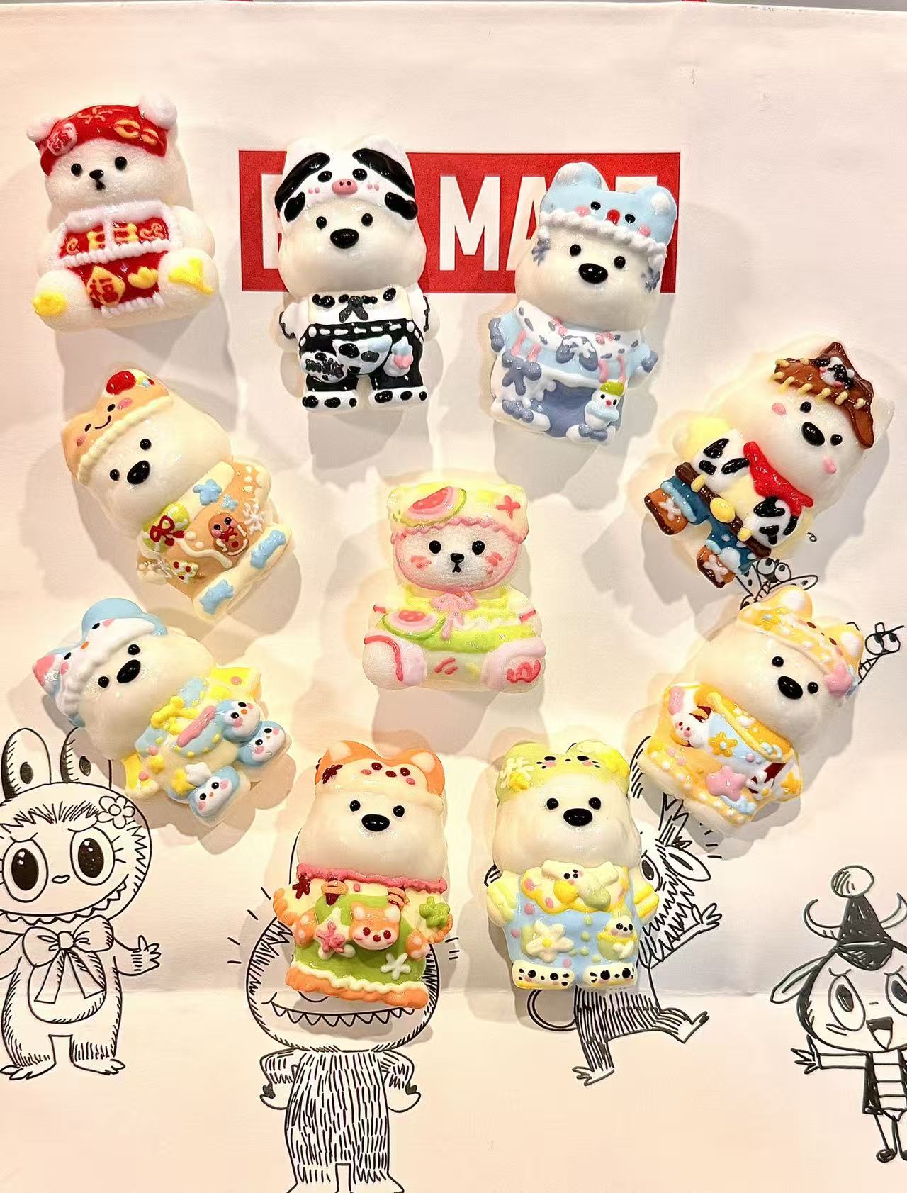 （补米链接）手绘小动物捏捏乐 乳膏泥手感 默认微瑕