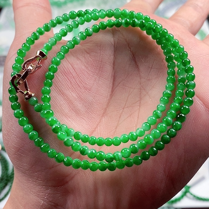 翡翠手链未镶嵌卡3+
