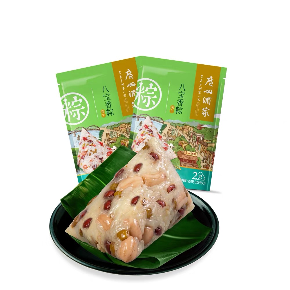 粽子袋装风味肉粽蛋黄肉粽八宝粽豆沙粽栗子肉粽200g