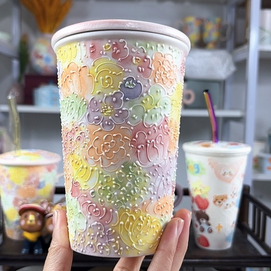 手绘高温釉下彩陶瓷