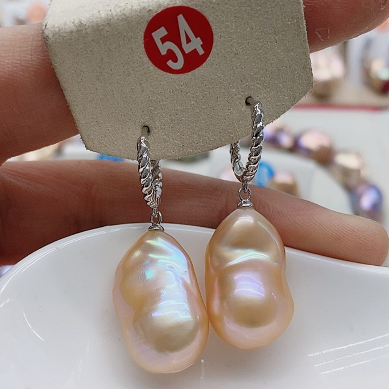 【闪购商品】淡水珍珠耳饰银S925镶嵌