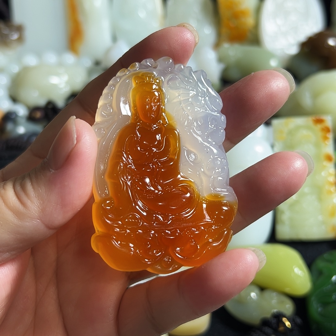 玛瑙/玉髓合金颈饰