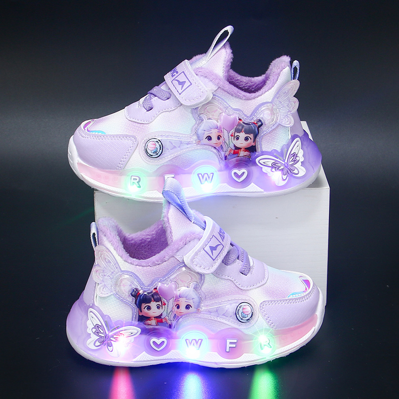 atongmu阿童木女童秋冬款运动休闲鞋冬季公主单鞋宝宝软底运动鞋