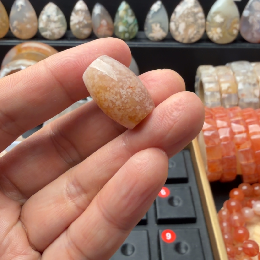 ****花玛瑙/玉髓合金颈饰