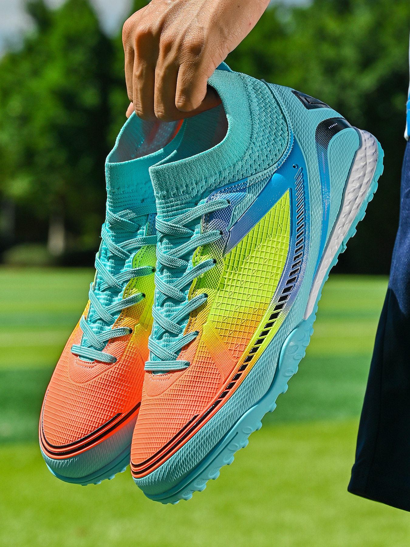 振足足球鞋碎钉青少年中小学生儿童TF训练鞋成人男女通用