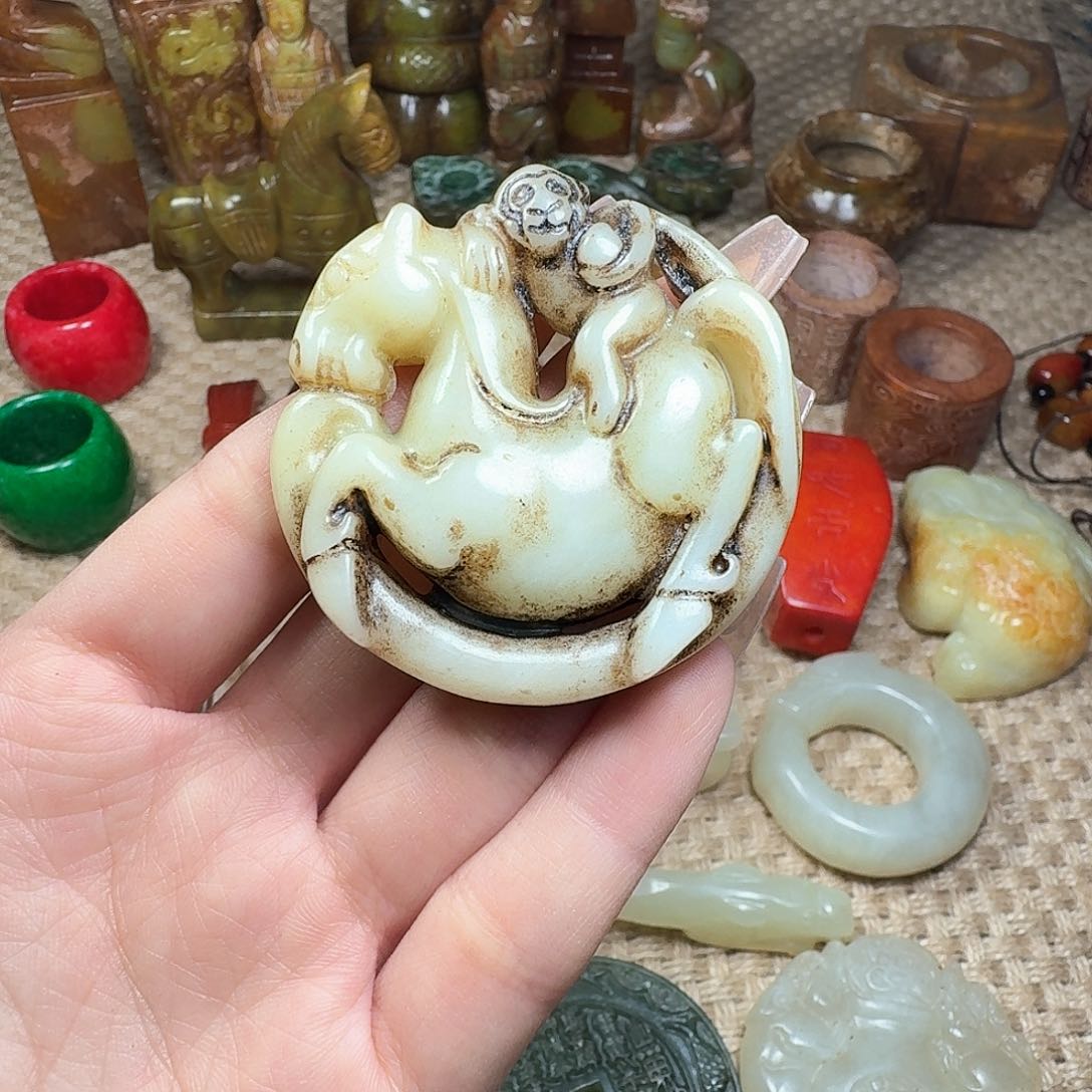 白玉菩提吊坠挂件