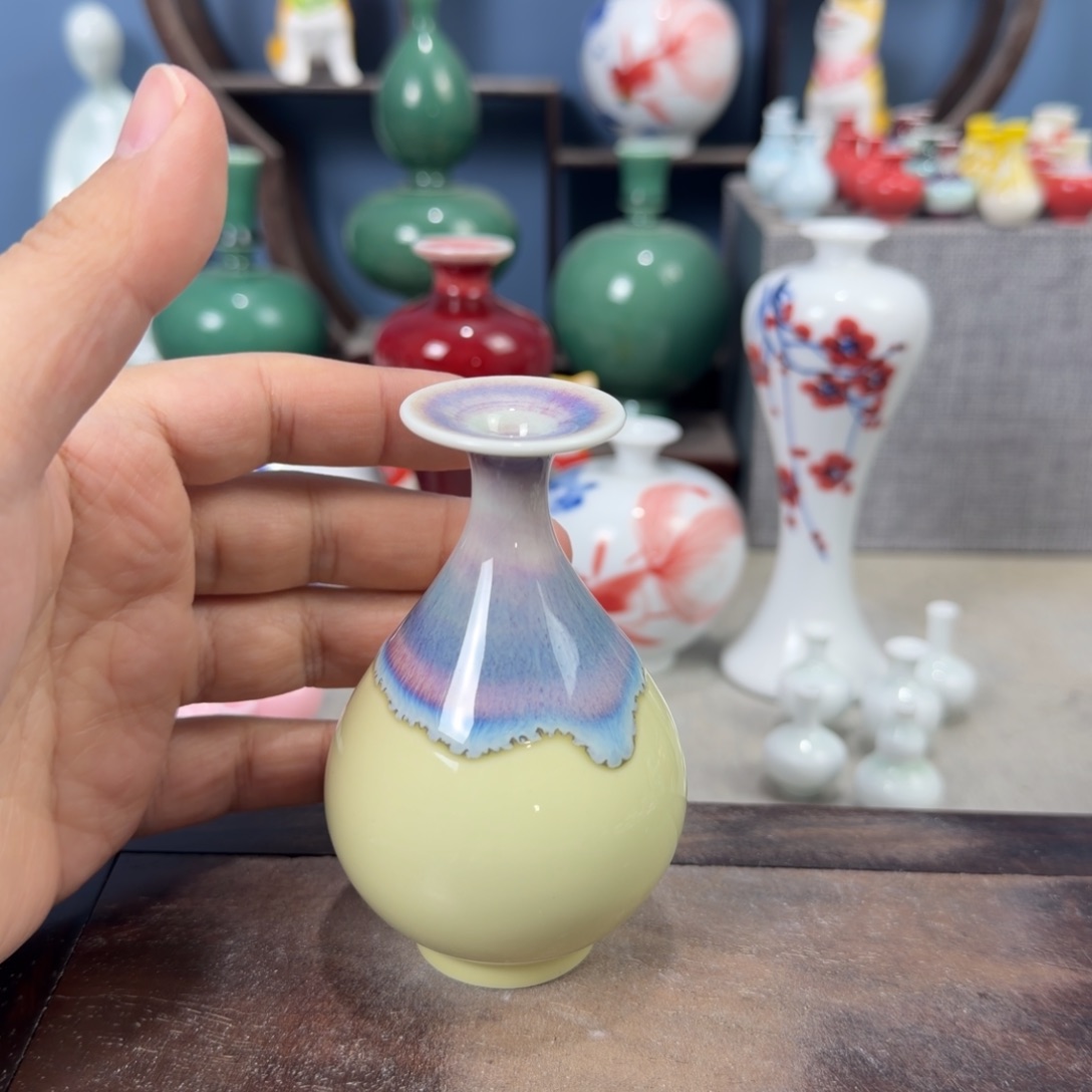 陶瓷手工小花器摆件