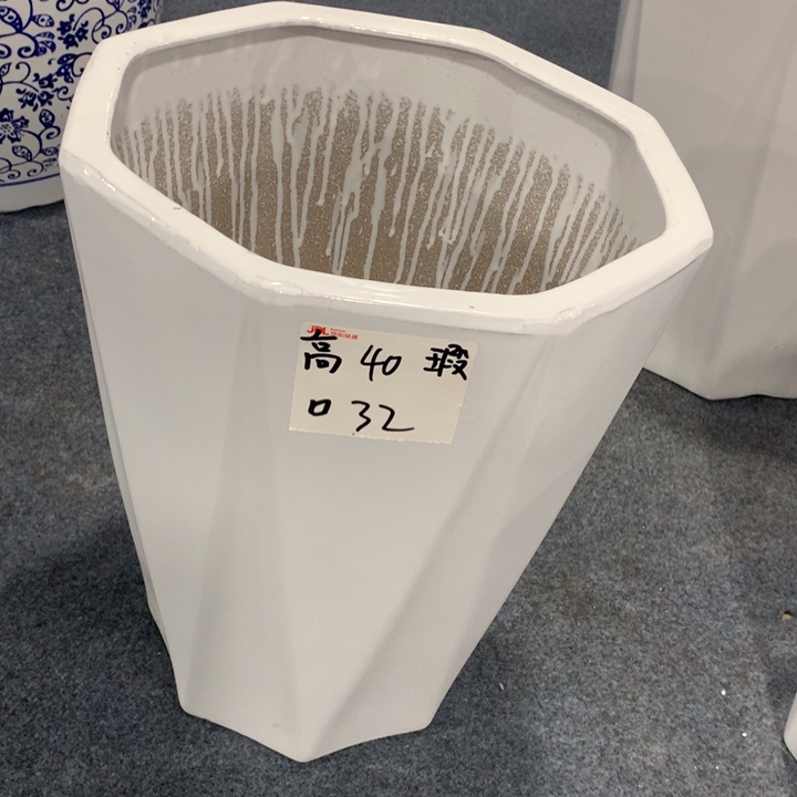 微瑕高温陶瓷花盆