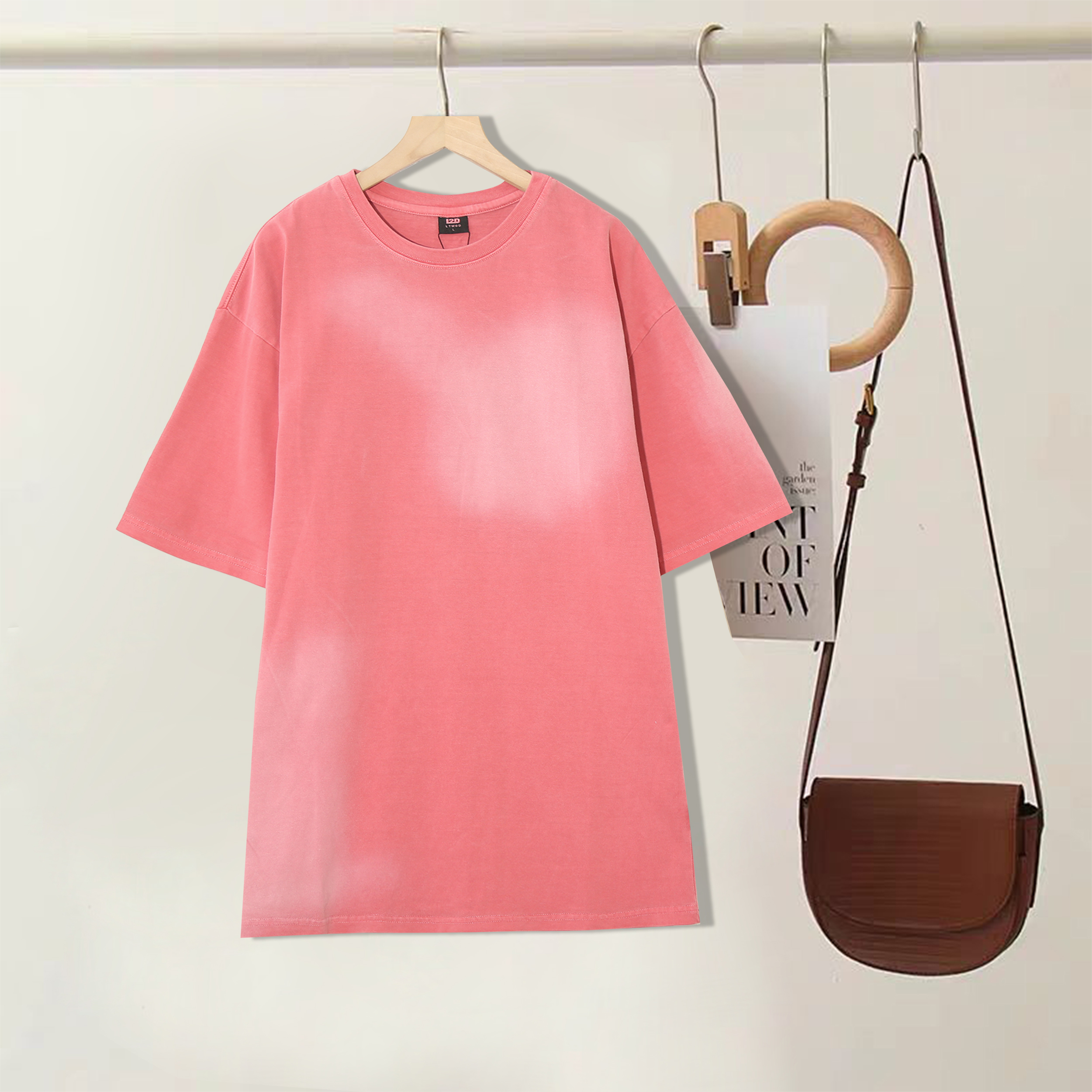 男女同款扎染设计感高颜值宽松短袖时尚休闲圆领短袖百搭T恤H608