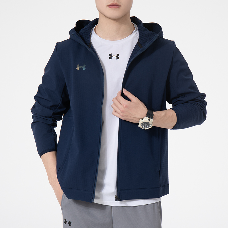 Under Armour/安德玛秋正品男运动休闲梭织连帽夹克外套22600401