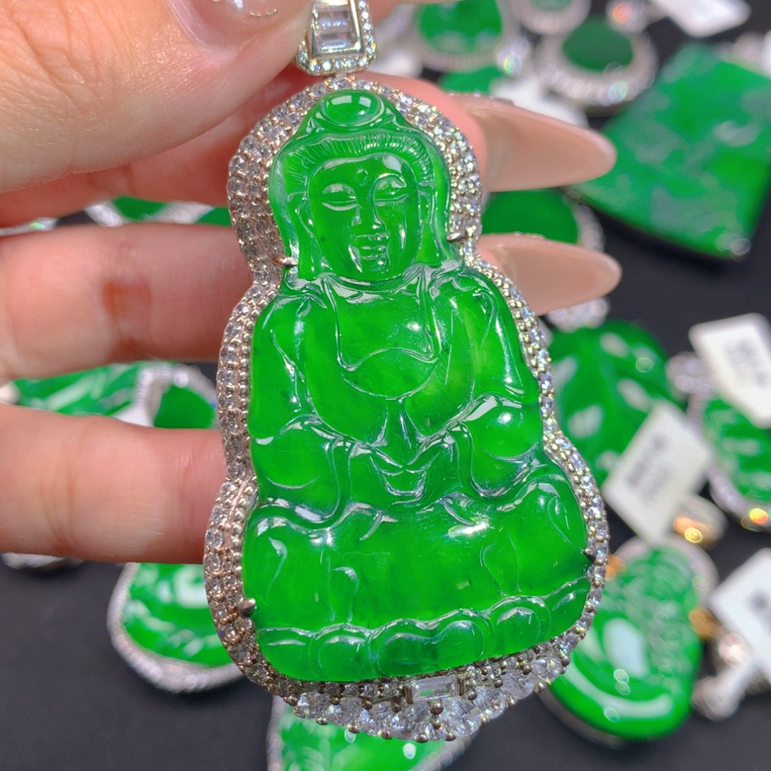 翡翠银S925镶嵌颈饰1111111111