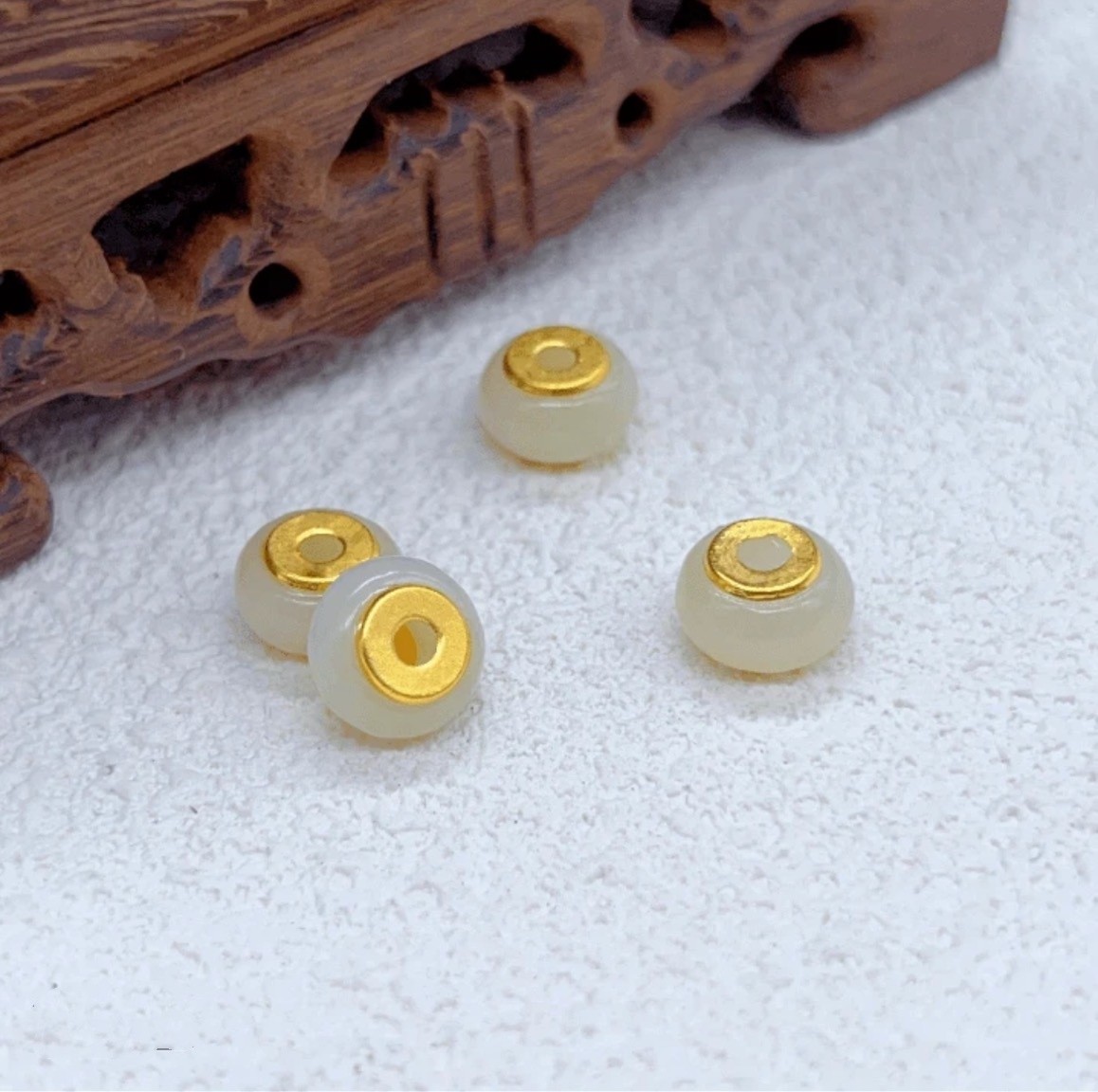 【大器甄选】足金镶嵌路路通和田玉吊坠精美坠链多样性发一 PTD24