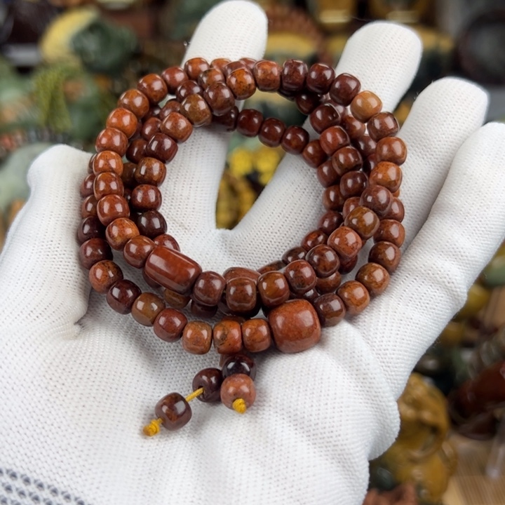 岫岩河磨玉（透闪石质玉）手串未镶嵌7****3