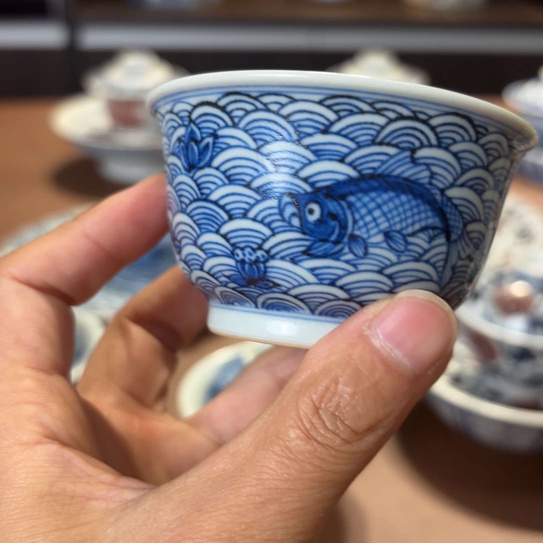 景德镇手工手绘茶具微瑕