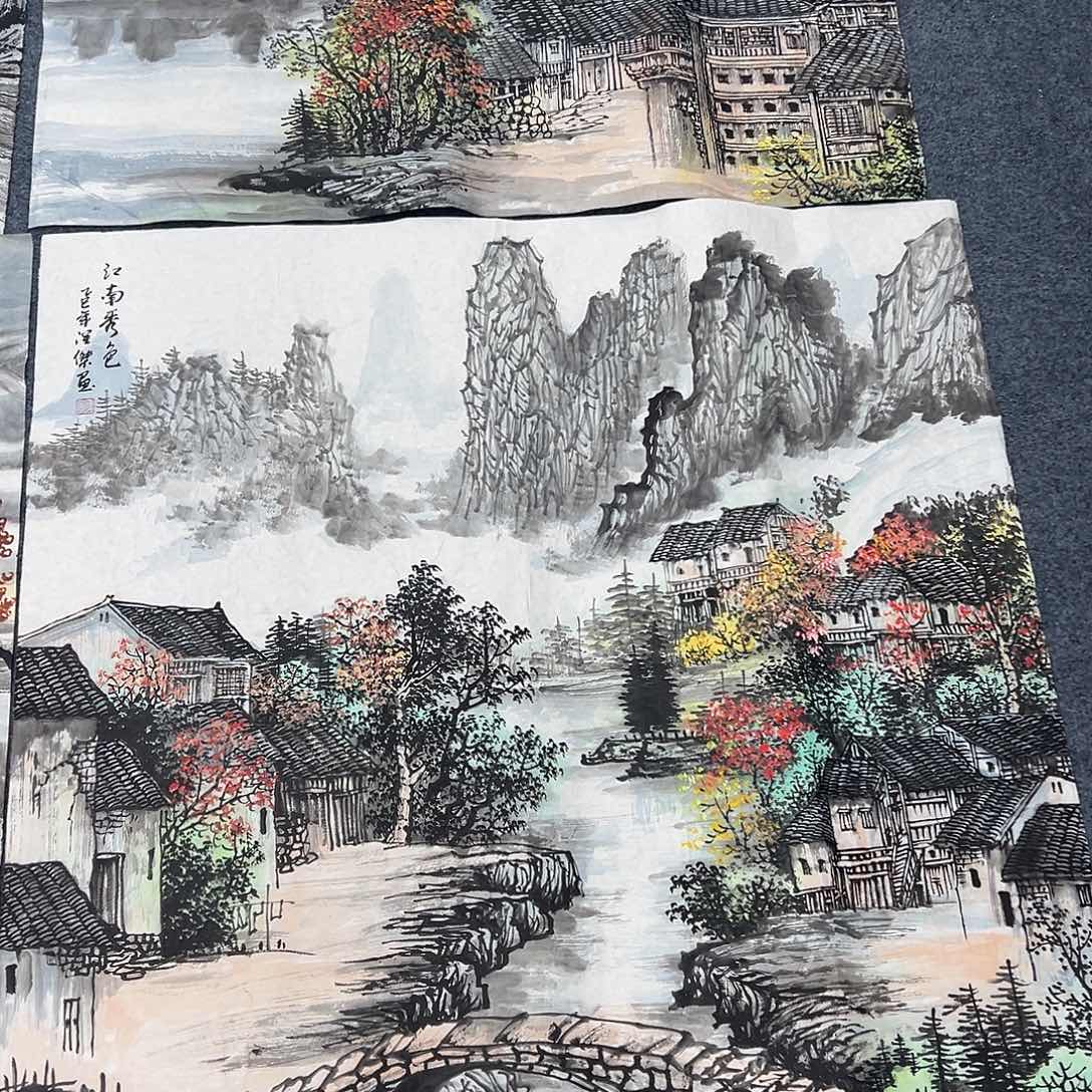 大***我国画纯手绘作品图