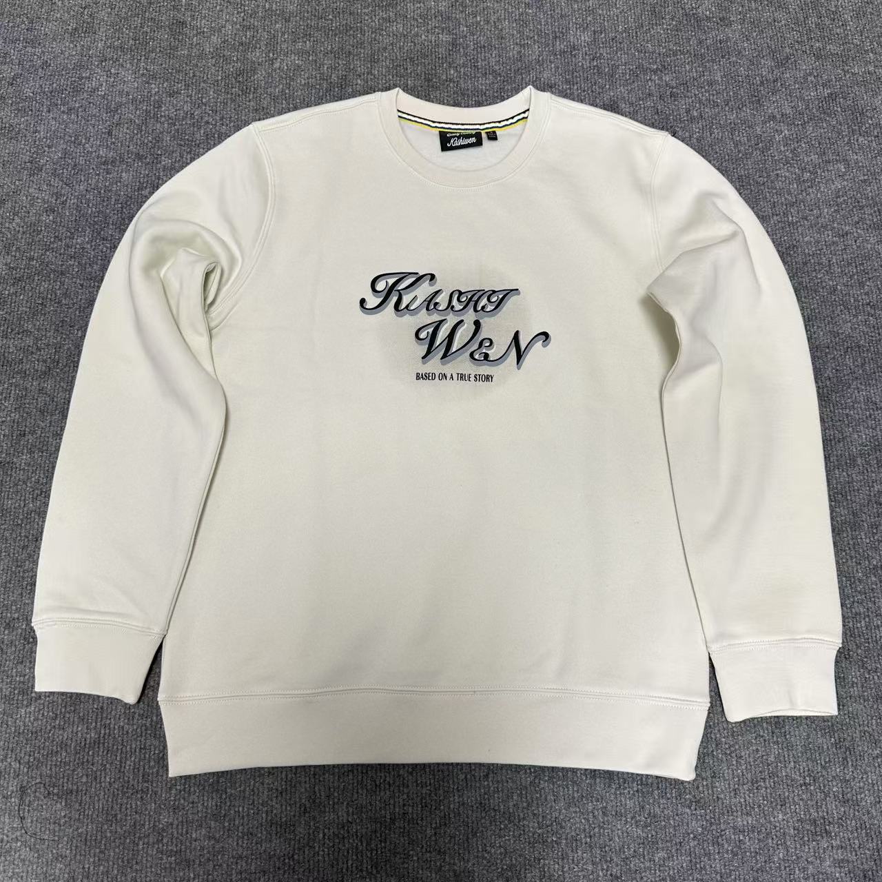 秋冬 圆领套头卫衣 加绒加厚 螺纹袖下摆 男女同款