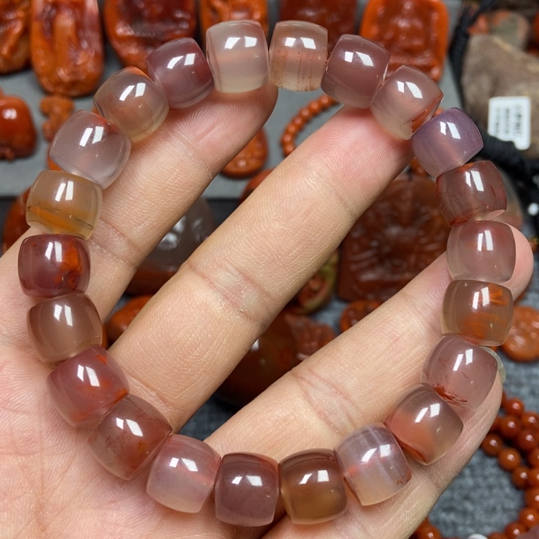南红玛瑙手串未镶嵌12mm