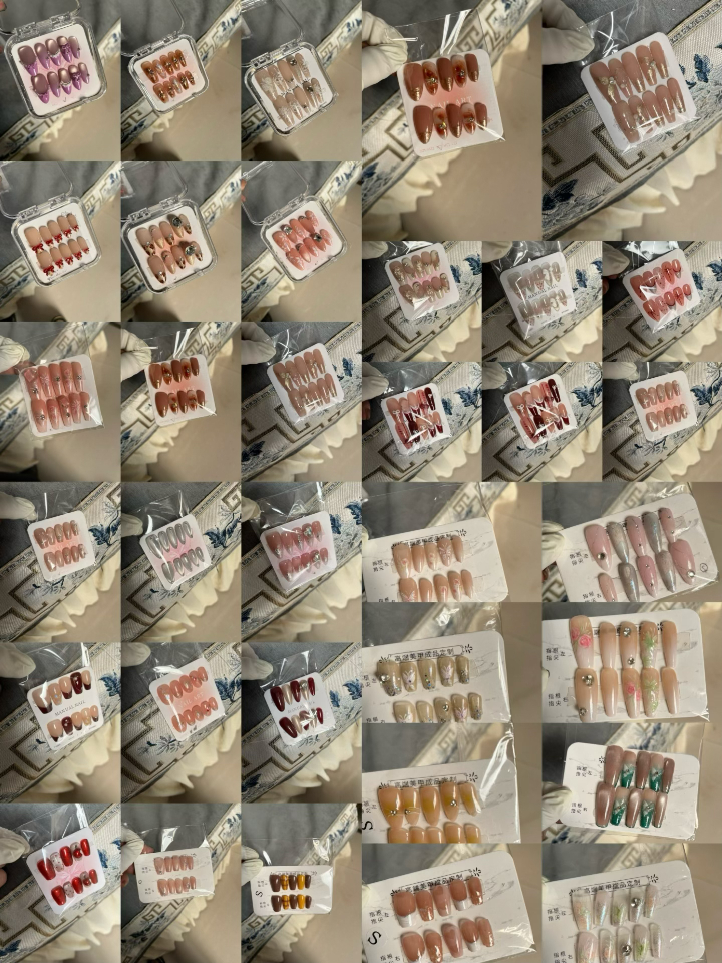 【小艺手工穿戴甲】过款 拍下备注编码-默认微暇