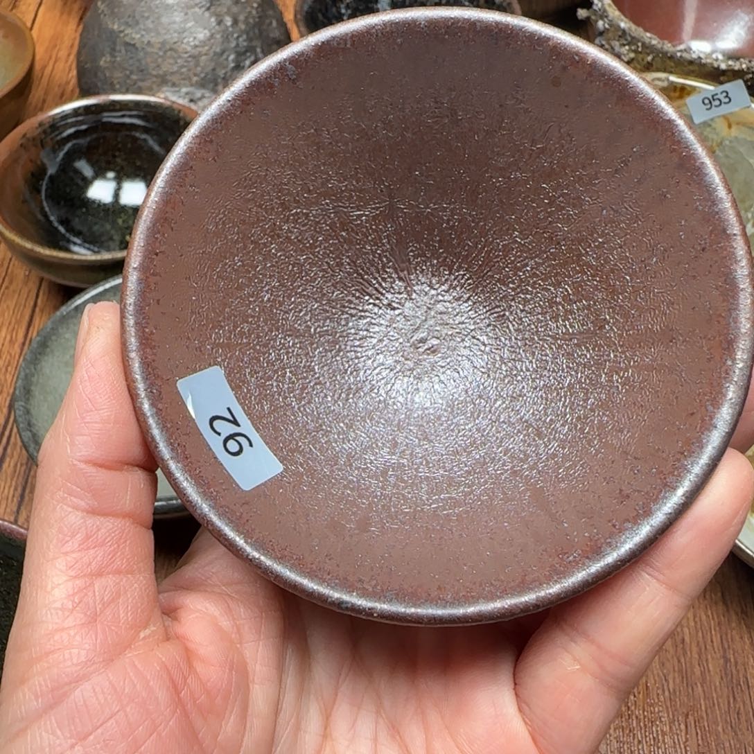 上***球柴烧建盏茶盏茶杯92