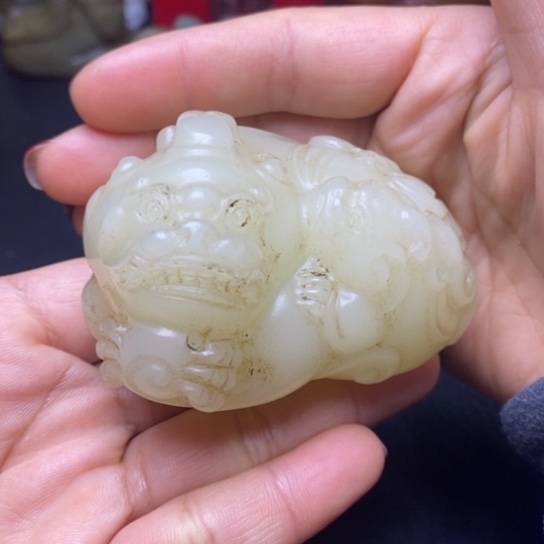 白玉菩提吊坠摆件