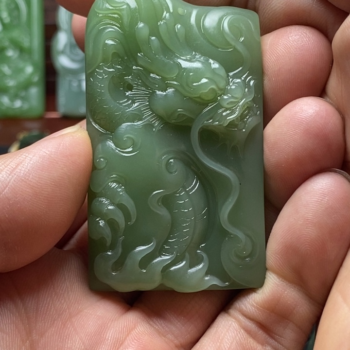 和田玉（碧玉）未镶嵌挂件梦***土