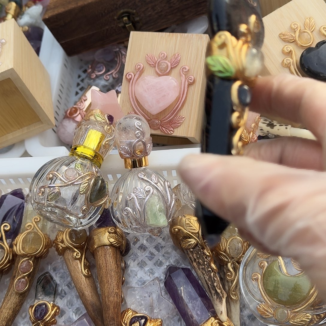 萌***喵未镶嵌紫晶颈饰戒指