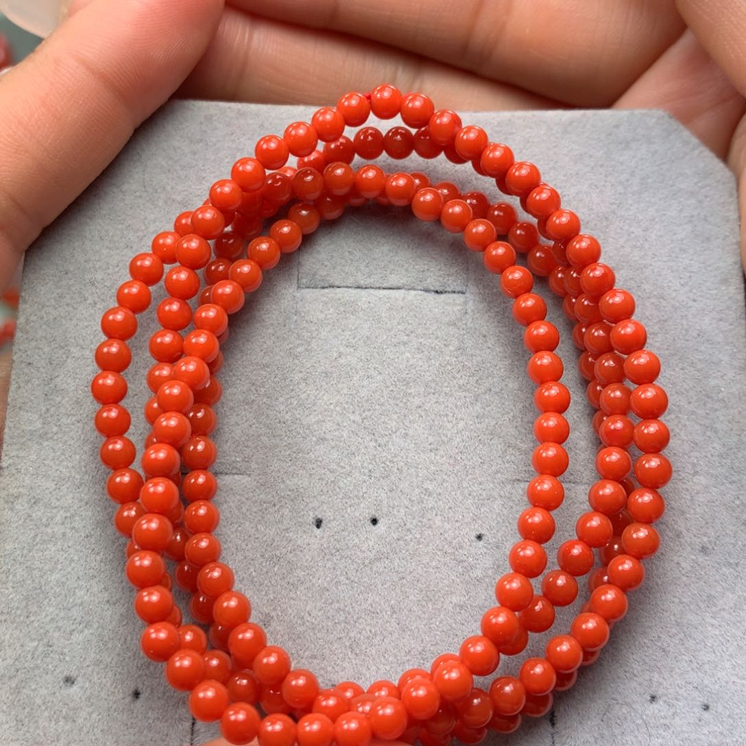 南红玛瑙手串未镶嵌
