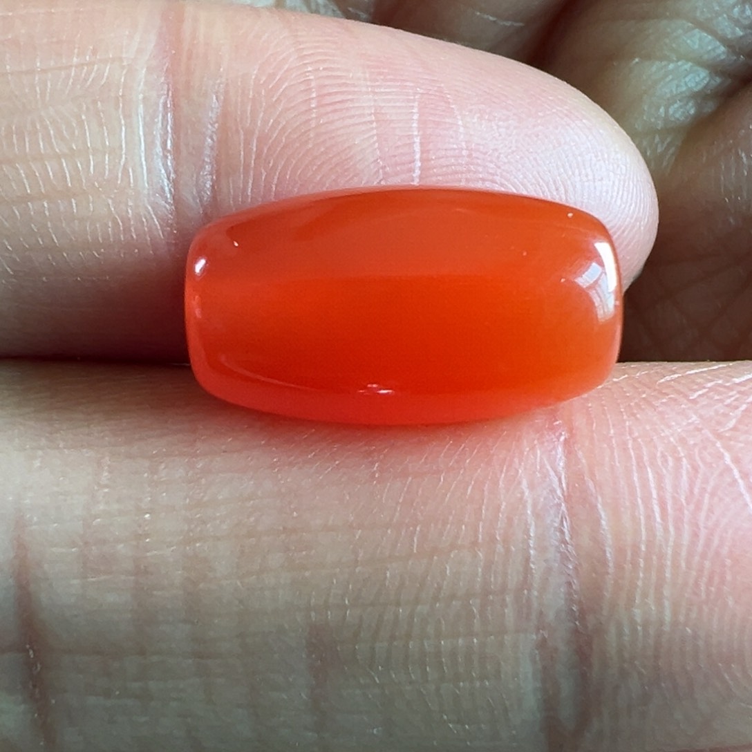 南红玛瑙桶珠15.7*9.0未镶嵌