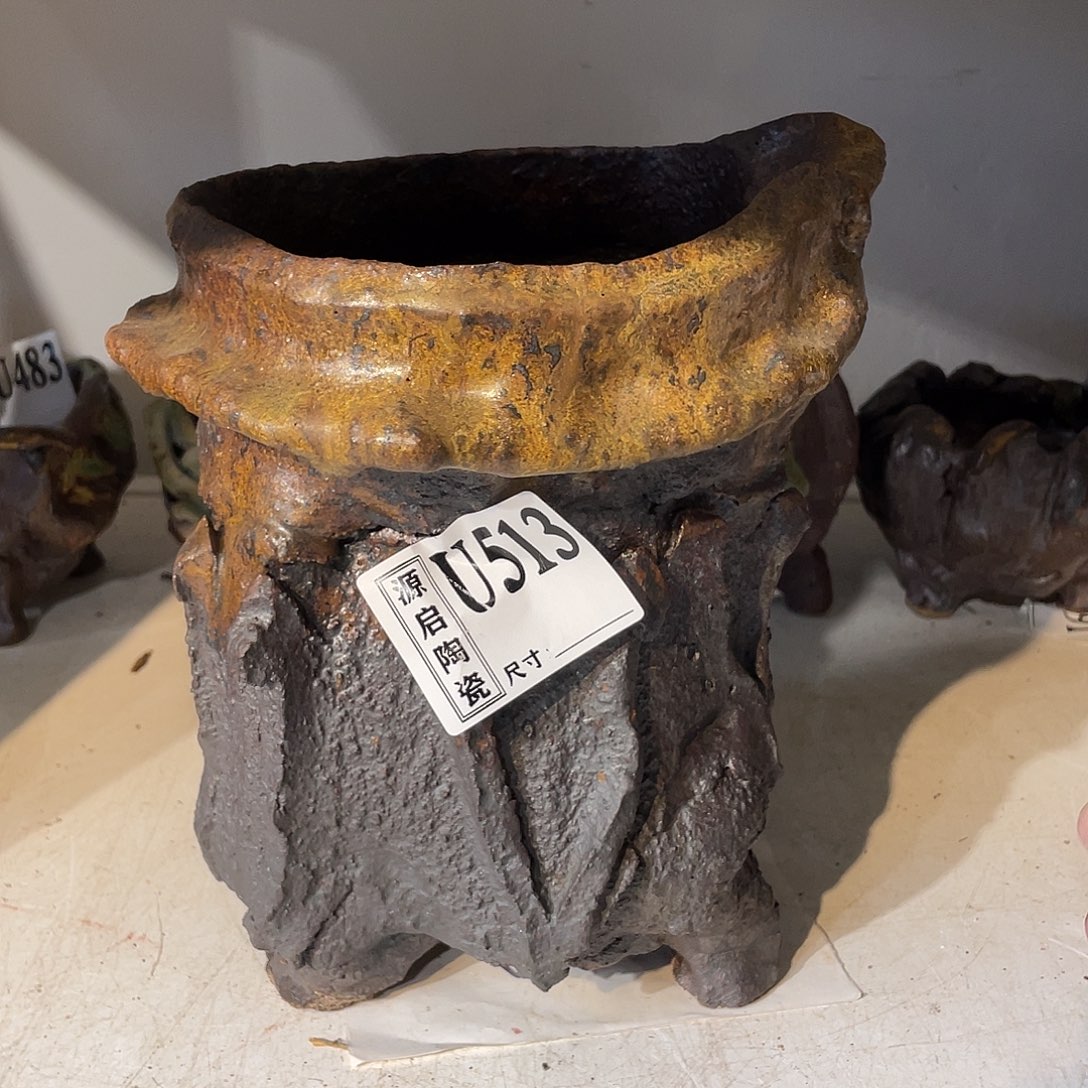 紫砂花盆景德镇陶瓷花盆513